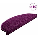  Prostirke za stepenice 10 kom 65x21x4 cm ljubičaste poluokrugle velike | shoptok.hr