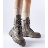 Gemre Zacharie grey lace-up ankle boots with tread | shoptok.hr