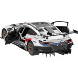  Licencirani auto na daljinsko upravljanje i sastavljanje 1:18 BMW M8 GTE - bijeli - 66 elemenata | shoptok.hr