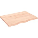 vidaXL Zidna polica 80 x 60 x (2 - 4) cm neobrađena masivna hrastovina Cijene