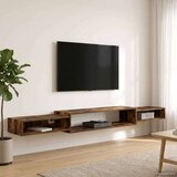 TV ormar za montažu na zid Zidna montaža Dimljeni hrast - Dimljeni hrast 220 cm Cijene