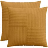  Presvlaka za jastuk 2 pcs ALMELO Žuta 60 x 60 cm Kord | shoptok.hr