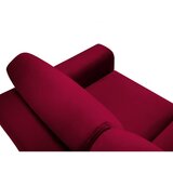 Cosmopolitan Design Rdeča žametna raztegljiva sedežna garnitura s prostorom za shranjevanje 235 cm Kyoto – | Shoptok.si