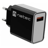Natec NUC-2058 RIBERA USB Type-A Charger, QC3.0, 3A 18W, Black | ePonuda.com
