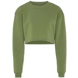 BLONDA Sweater majica maslinasta