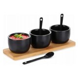Vilde 139686 -Set od tri cinije sa kasicicom CRNI | ePonuda.com