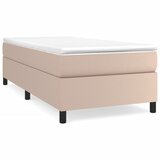  s oprugama i madrac cappuccino 90x190 cm od umjetne kože | shoptok.hr