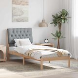  Krevetni okvir s tapiciranim uzglavljem Smeđa 75 x 190 cm | shoptok.hr