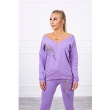 Kesi Set with zircon panther purple | Shoptok.si