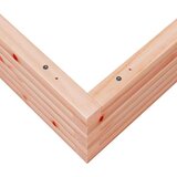  Vrtno cvetlično korito 110x110x23 cm trden les douglas, (21266373) | Shoptok.si