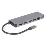 GEMBIRD EUROPE Docking station USB adapter Type-C 5-in-1 multi-port adapter Hub + HDMI + PD + card reader + LAN, A-CM-COMBO5-05 | Eponuda.ba