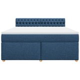  Krevet s oprugama i madracem plavi 180x200 cm od tkanine | shoptok.hr