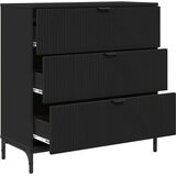 vidaXL Ormarić / Komoda Crna 79,5 x 33 x 82 cm Konstruirano drvo | shoptok.hr