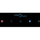 vidaXL Otočna kuhinjska napa s senzorjem na dotik LCD kaljeno steklo | Shoptok.si