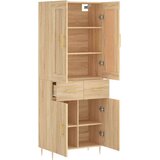 vidaXL Visoka komoda hrasta sonome 69 5x34x180cm od konstruiranog drva | shoptok.hr
