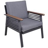 Garden Pleasure Temno siva aluminijasta vrtna garnitura za 4 osebe Denia – | Shoptok.si