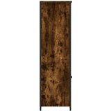 vidaXL Visoka omara dimljen hrast 62x36x121,5 cm inženirski les | Shoptok.si