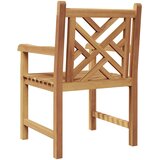  Vrtna stolica 2 pcs 60 x 58 x 90 cm Čvrsto teak drvo | shoptok.hr