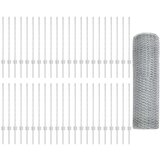  Ograjni stebri 11 kosov U-kanal 80 cm Galvanizirano jeklo, Šesterokotna ograja 0,8x100 m Galvanizirano jeklo | Shoptok.si