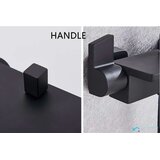 EYN Elegantna črna armatura za kad | Pipa s slapom ZP1920 — Črna | Shoptok.si