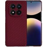Techsuit Ochranný ovitek s karbonskim vzorcem za Xiaomi Redmi Note 14 Pro+ 5G - Rdeča | Shoptok.si