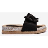 Boto Women's Platform Slide Sandals with Bow Black Aflia | Shoptok.si