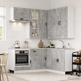  Kuhinjska jedinica PORTO 8 kom. Betonska siva Konstruirano drvo | shoptok.hr