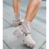 Gemre Brown ankle boots with decorative bracelet Geraldo | ePonuda.com
