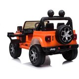  Licenciran avto na akumulator Jeep Rubicon 4x4 - oranžni | Shoptok.si