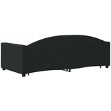 vidaXL Dnevni krevet na razvlačenje crni 90 x 190 cm od tkanine | shoptok.hr