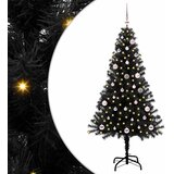  Božićno drvce Crna 150 cm PVC | shoptok.hr