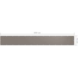 Balkonski zastor smeđe-sivi 75 x 600 cm od tkanine Oxford | shoptok.hr
