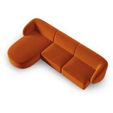 Milo Casa Baršunasti kutna garnitura boja terakote (s lijevim kutom/s ležaljkom) Paolo – | shoptok.hr