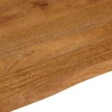 Stolna Mizna plošča z naravnim robom 100x80x3,8 cm trden mangov les, (21410724) | Shoptok.si