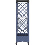  Povišeni krevet s mrežom i krovom Siva 163 x 40 x 129 cm PP | shoptok.hr
