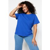 Trendyol Curve Saks Basic Knitted Crew Neck T-Shirt Cene