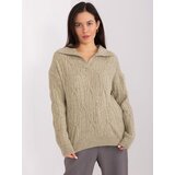 Wool Fashion Italia Sweater-AT-SW-2349-2.27-khaki Cijene