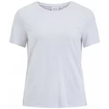 Vila Puloverji Modala O Neck T-Shirt - Optical Snow Bela