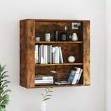  Zidni ormarić dimljenog hrasta 80x33x80 cm konstruirano drvo | shoptok.hr
