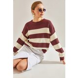 Bianco Lucci Women's Striped Knitwear Sweater Cene