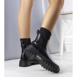 Gemre Insulated black ankle boots Caland Cene