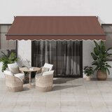 Tenda na ručno uvlačenje smeđa 400 x 300 cm Smeđa 400 x 300 cm 1 | shoptok.hr