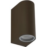 Searchlight Eiffel LED zunanja in verandna (GU10 LED) stenska svetilka IP44 z 2 lučema, rjasto rjava, IP44, (22100659) | Shoptok.si