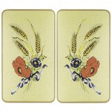 Maximex Poklopci za štednjak od kaljenog stakla u setu od 2 komada 52x30 cm Corn-Flowers - Cijene