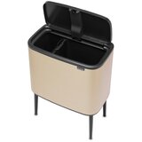 Brabantia Jeklen koš za smeti za ločevanje odpadkov/na dotik v zlati barvi 34 l Bo Touch Bin – | Shoptok.si