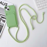 INORCO Zaščitna torbica za iPhone 14 Case Tekoči silikonski ovitek za telefon proti padcu z režo za kartice, trak, (22033983) | Shoptok.si