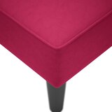  Počivaljka od baršun s rukonaslonom crvena boja vina | shoptok.hr