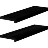  Prozorske klupice 2 kom tamnosmeđe 70x20x2 cm masivne hrast | shoptok.hr