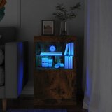vidaXL Komoda z LED lučkami dimljen hrast 41x37x67 cm Cene