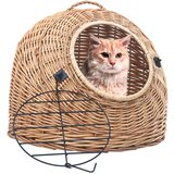 vidaXL Mačji transporter 50x42x40 cm naravna vrba | Shoptok.si